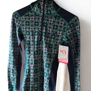 Kari Traa Blue and Green Ski Jacket
